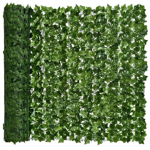 Muro Inglês com Folhagem Artificial Decorativa Jardim Vertical 300 x 100 cm - Modelo: Ficus