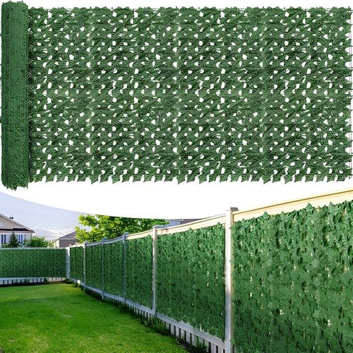 Muro Inglês com Folhagem Artificial Decorativa Jardim Vertical 300 x 100 cm - Modelo: Hera
