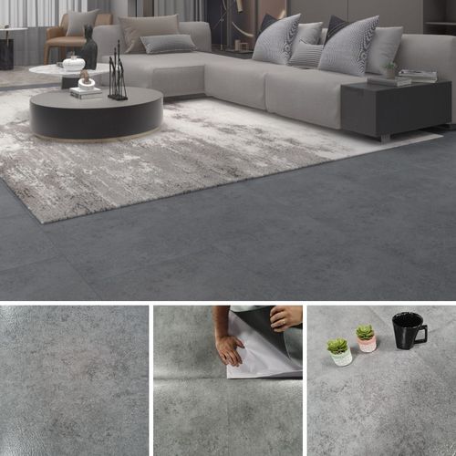 Piso Vinílico Autoadesivo Mármore Cimento Queimado 45,7 x 45,7 cm - Unidade