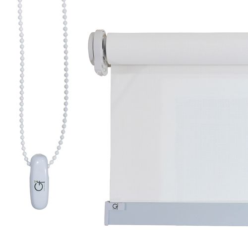 Persiana Rolô Tela Solar 3% Branca 1,20 X 1,20 Metros