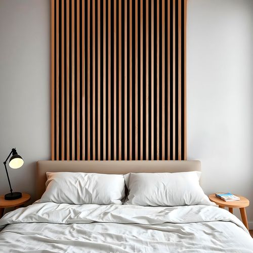 Painel Ripado Flexível Decorativo Adesivo Amadeirado 10 cm x 10 Metros - Cor: Freijó