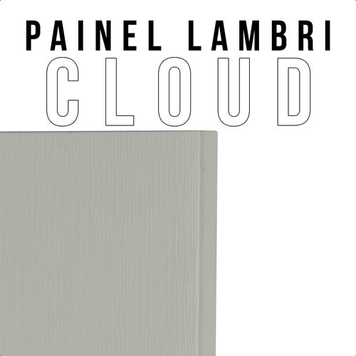 Kit Com 11 Painel De Parede Efeito Lambri Shiplap Pvc Cloud 120 Cm + 1 Trilho De Acabamento