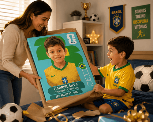 Quadro Personalizado Meu Filho na Seleção Brasileira 60 x 80 cm